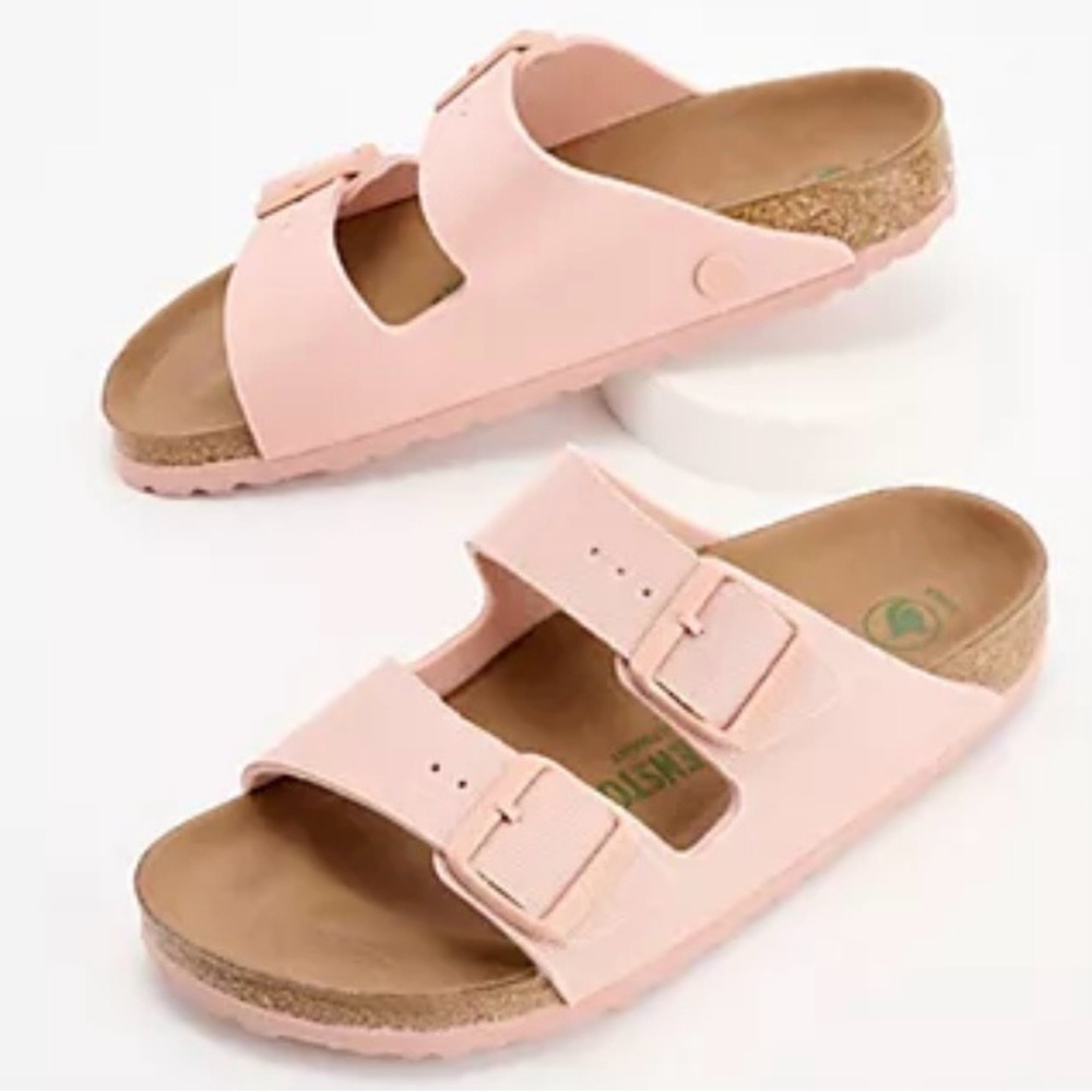 Birkenstock Two-Strap Slide Sandal -Arizona Canvas Size 9 NWT spring ready - Picture 2 of 7